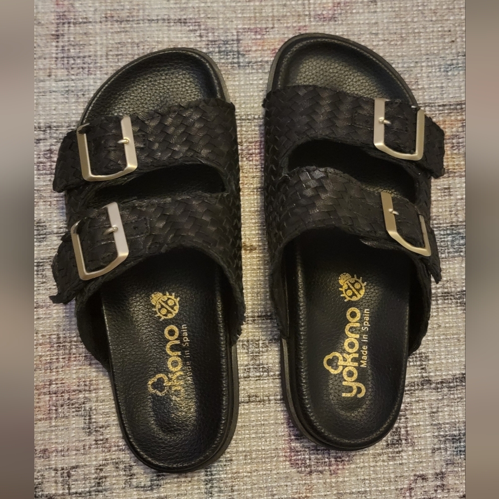 Woven Strap Women's Slide Sandals Size 37 (6-7)